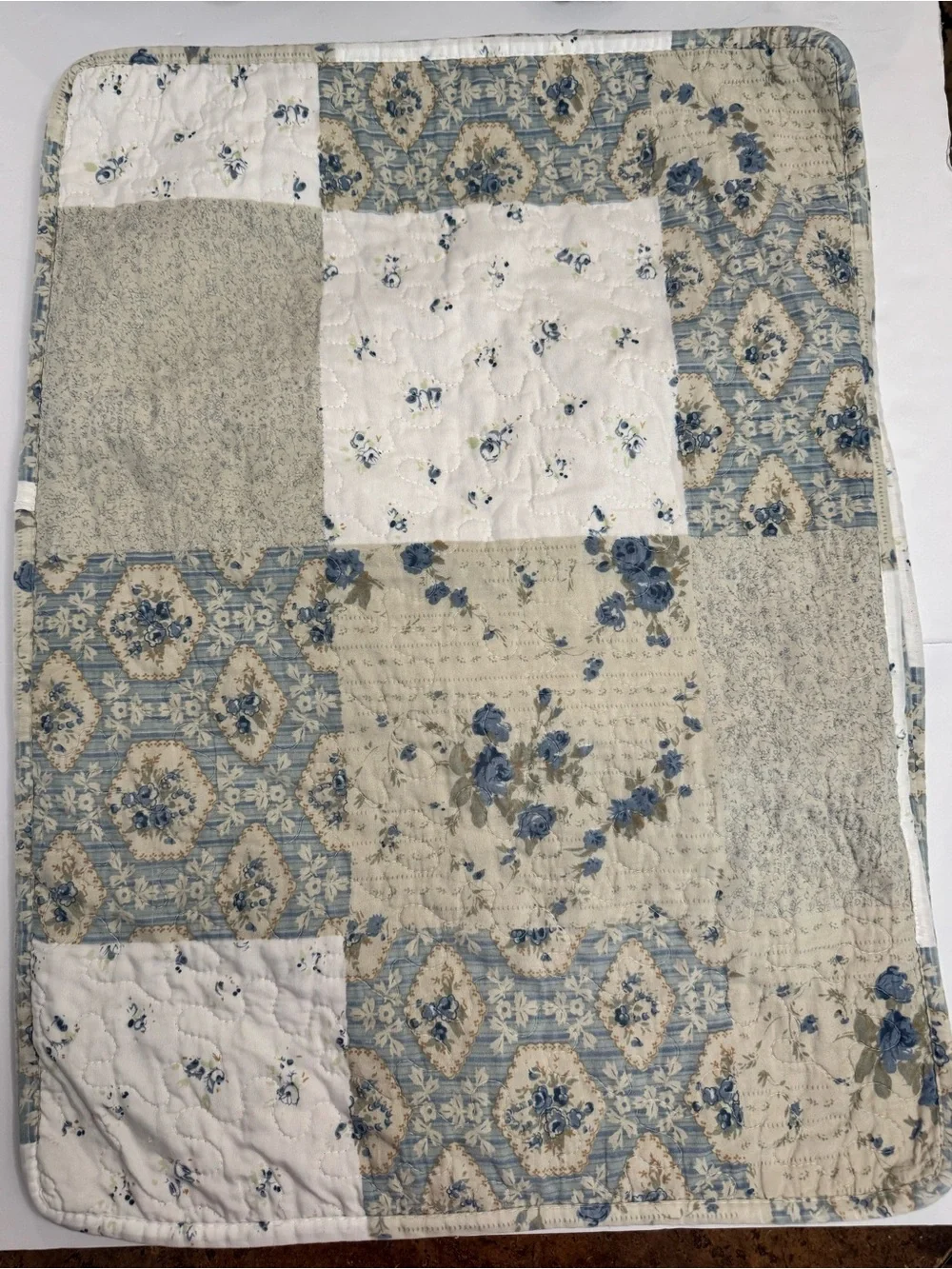 All American Collection Reversible Floral Patchwork Daybed Quilt & 3 Shams Set